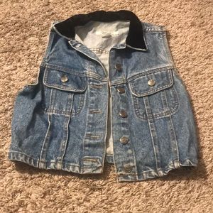 Vintage Entre Nous denim vest size medium